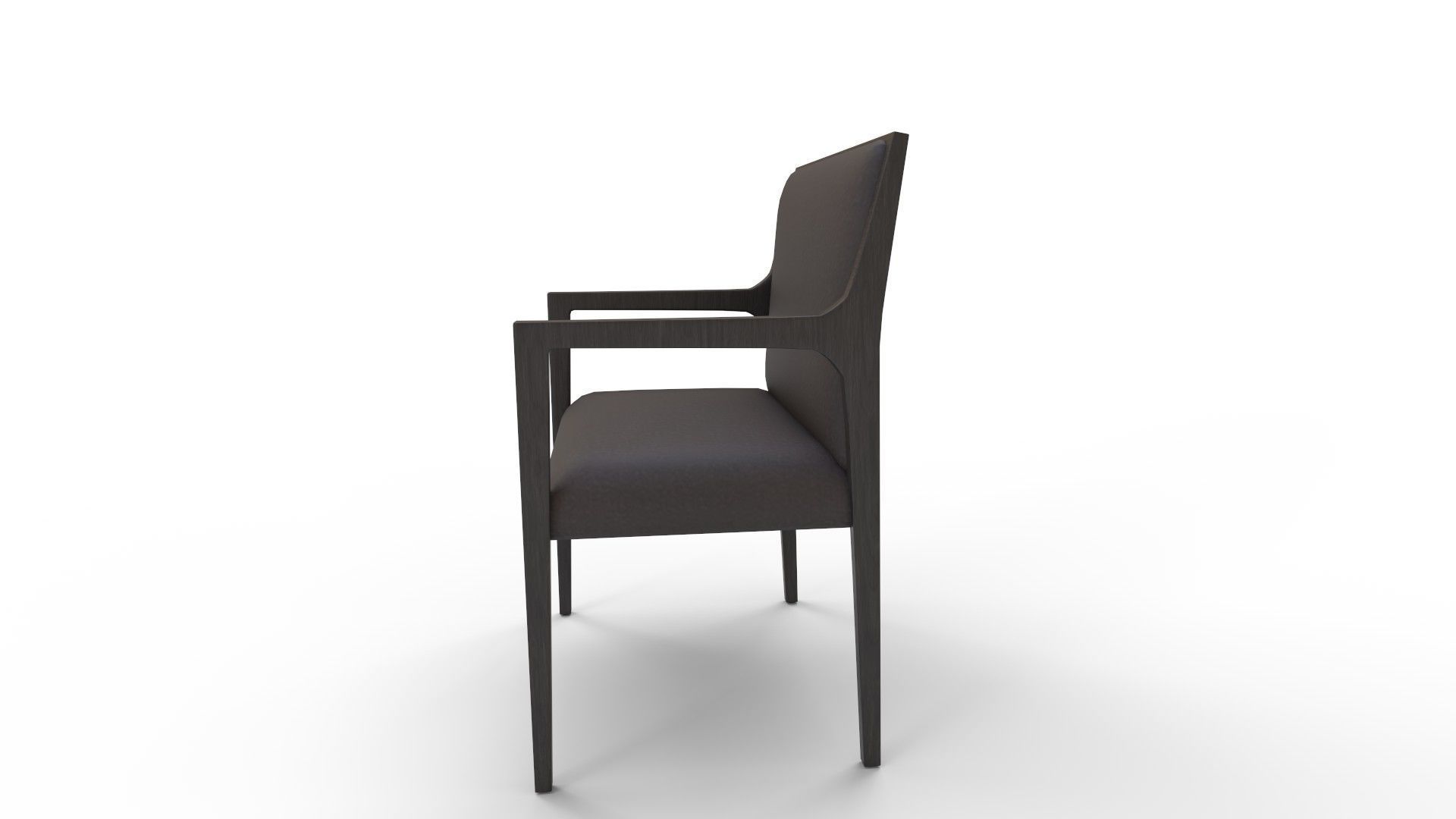 Segur Black Boucle Armchair 3D model_3