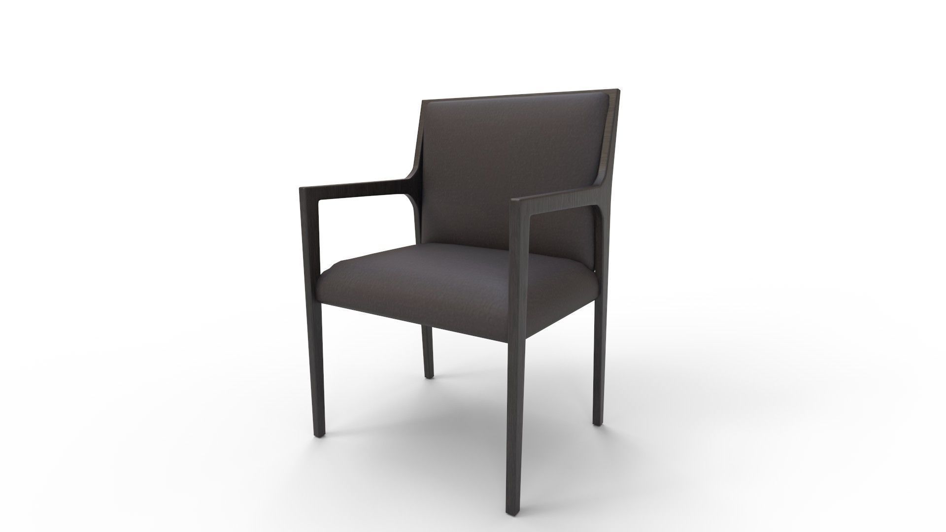Segur Black Boucle Armchair 3D model_2