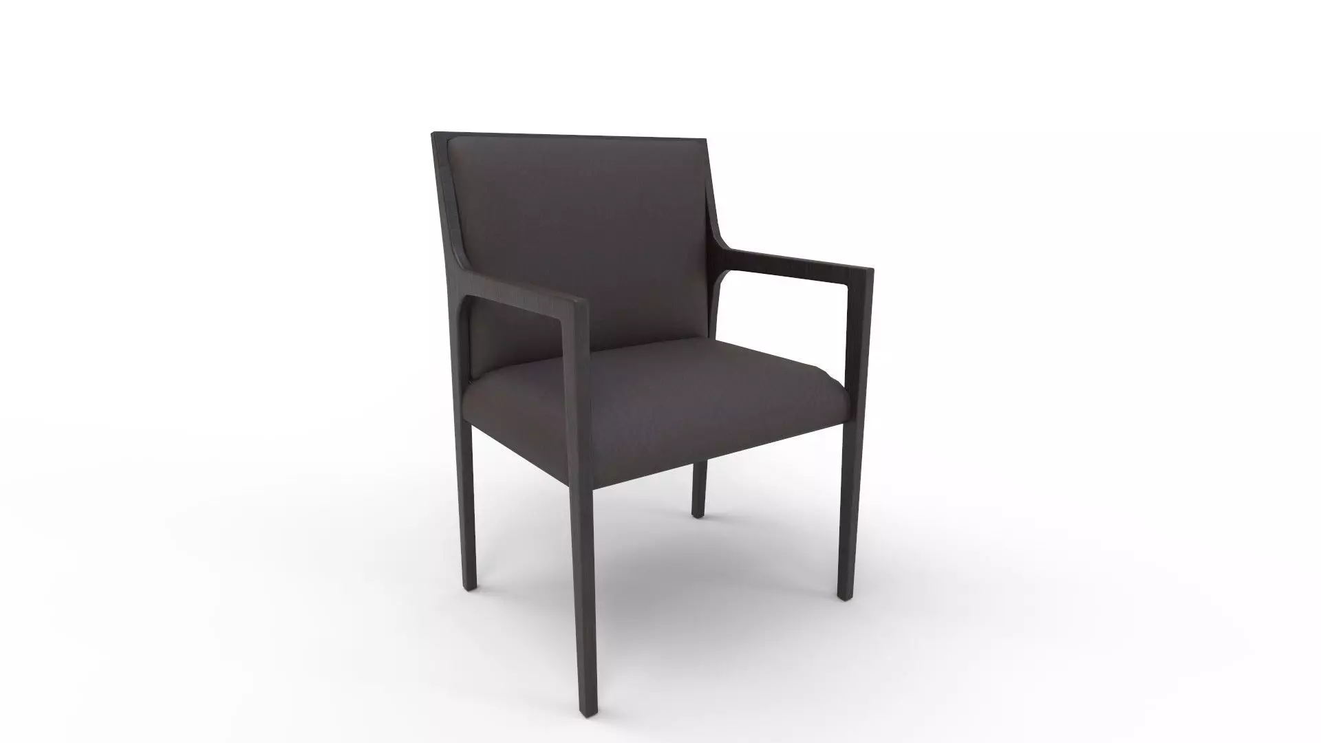 Segur Black Boucle Armchair 3D model_0