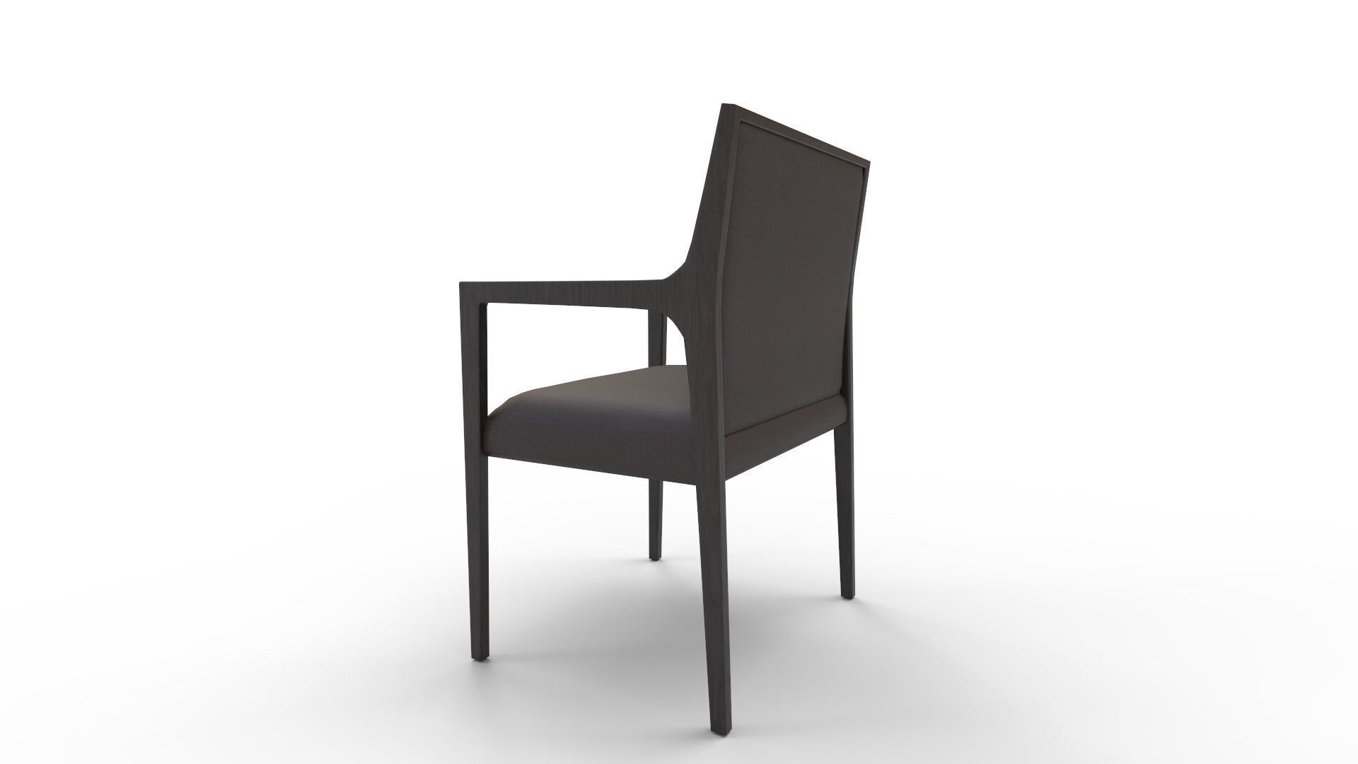 Segur Black Boucle Armchair 3D model_4