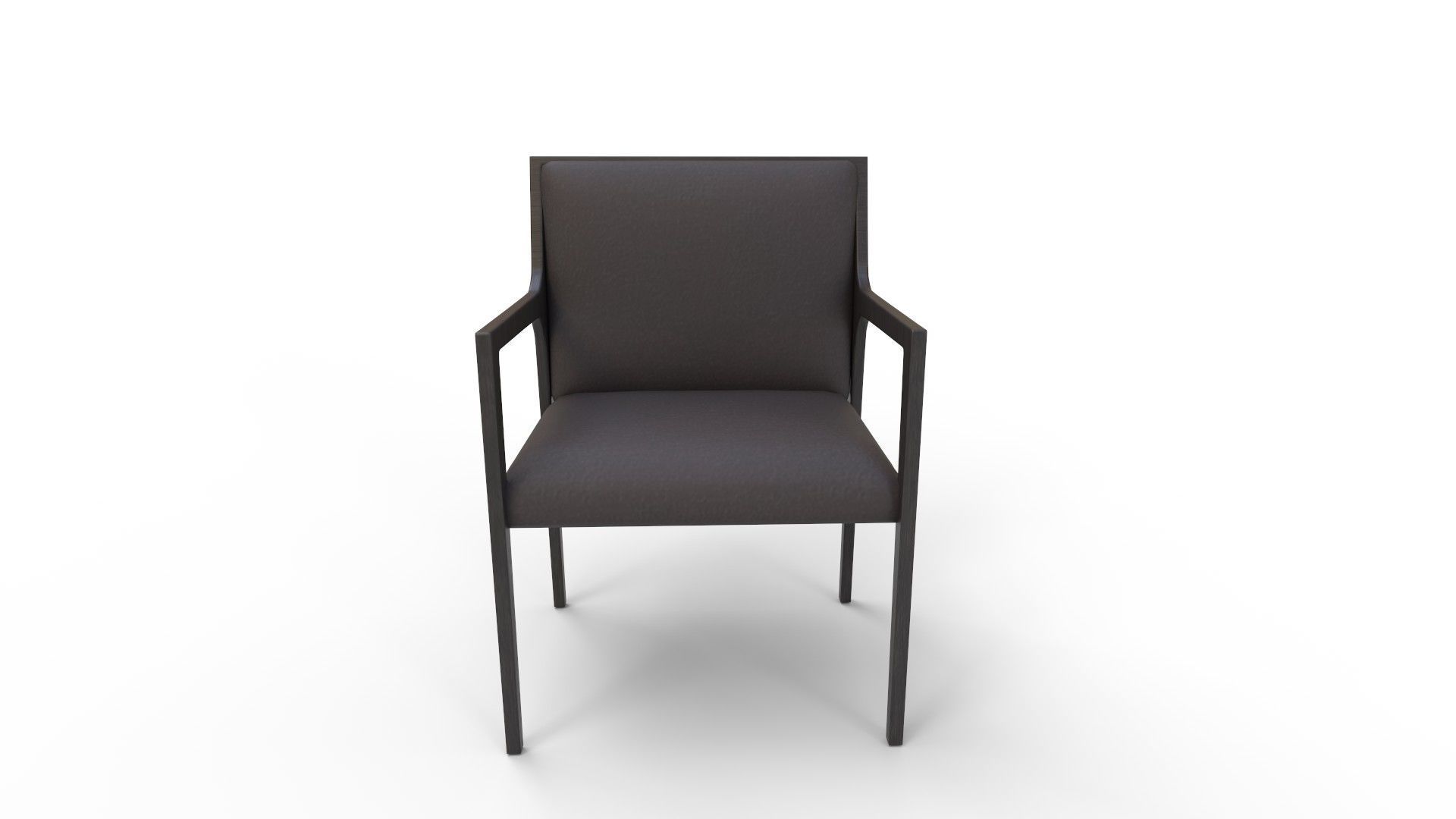 Segur Black Boucle Armchair 3D model_1
