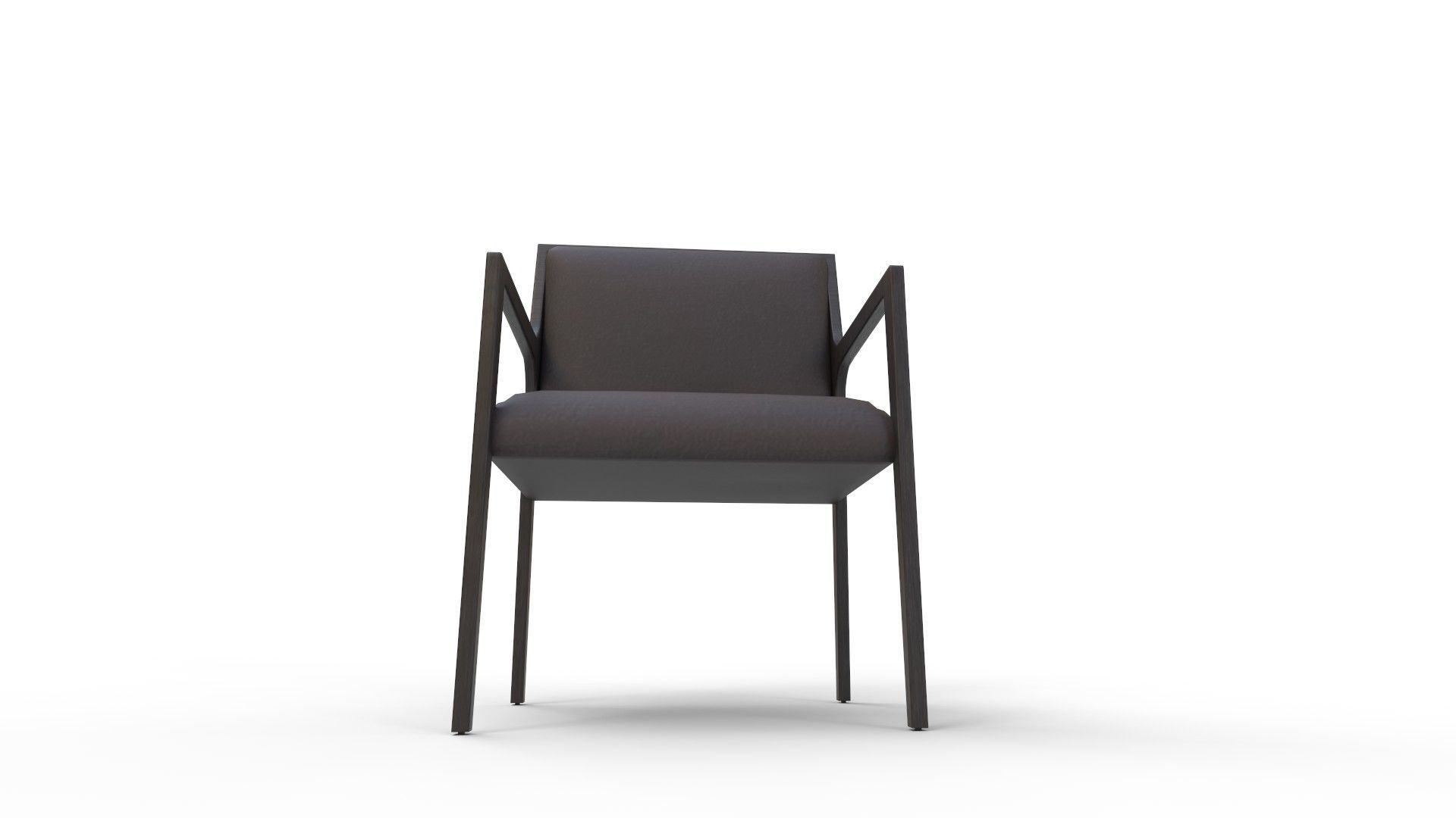 Segur Black Boucle Armchair 3D model_8