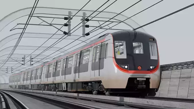 MTR train  3D model