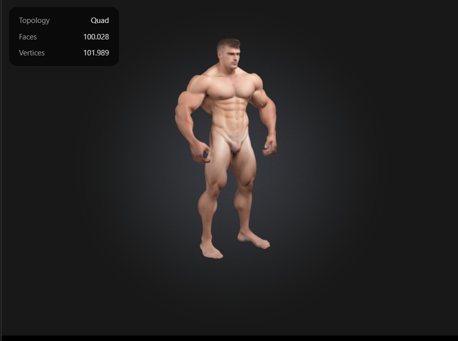 Man body gym 3D print model_1