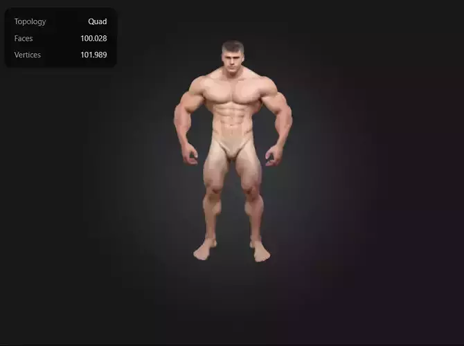 Man body gym 3D print model