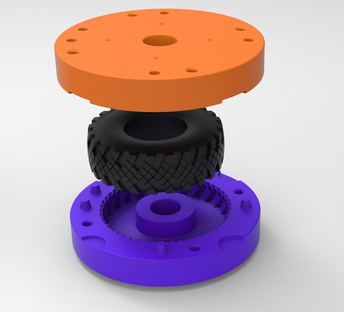 Mold for diecast military KAMA Scale 1 to 10 a 1 to 14 a 1 to 25 3D print model_8