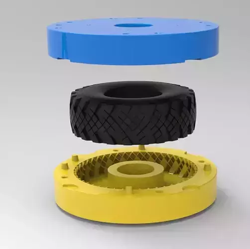 Mold for diecast military KAMA Scale 1 to 10 a 1 to 14 a 1 to 25 3D print model