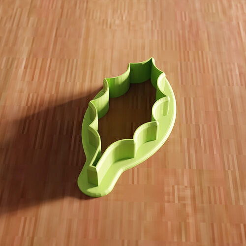 Holly Cookie Cutter STL File - 143 3D print model