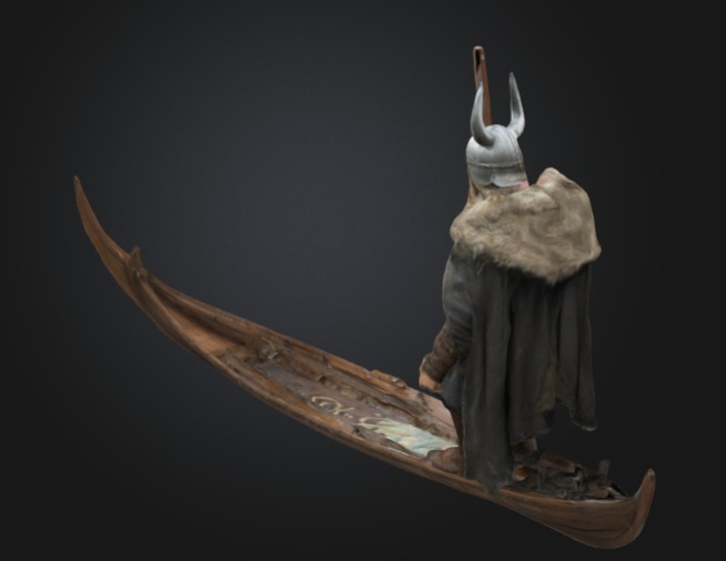 Viking Canoeing 3D print model_3