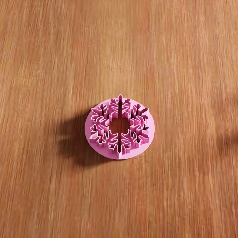 Snowflake Cookies Cutter STL File - 139 3D print model_4