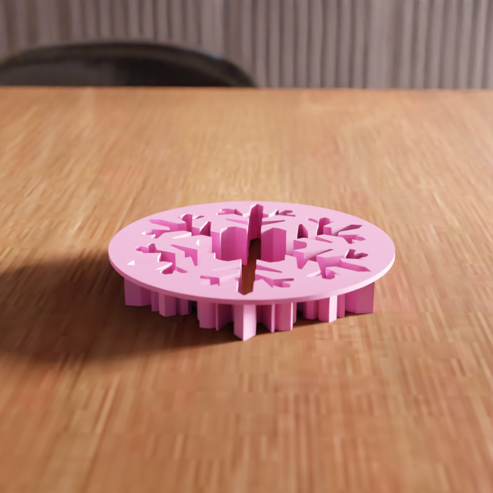 Snowflake Cookies Cutter STL File - 139 3D print model_2