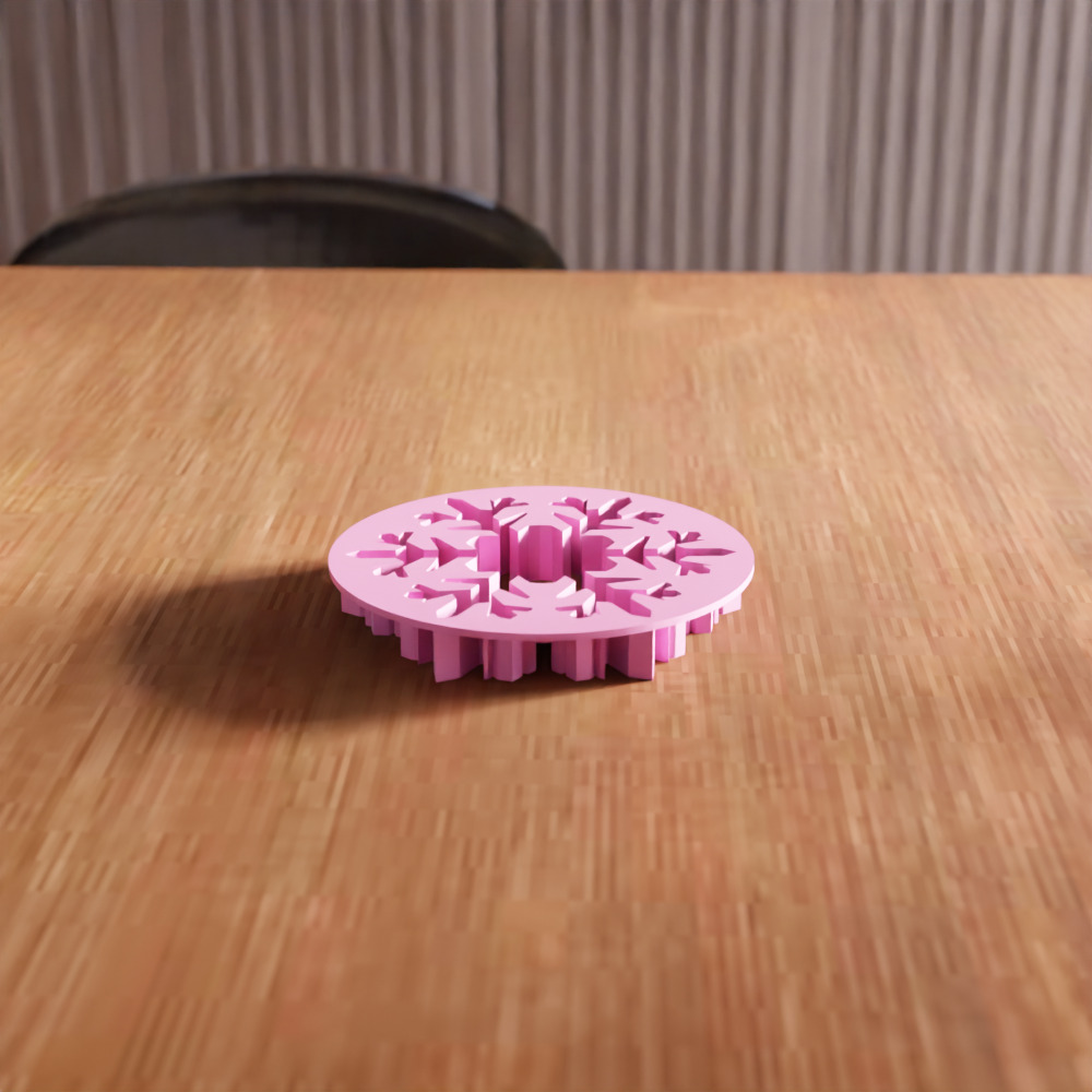 Snowflake Cookies Cutter STL File - 139 3D print model_5