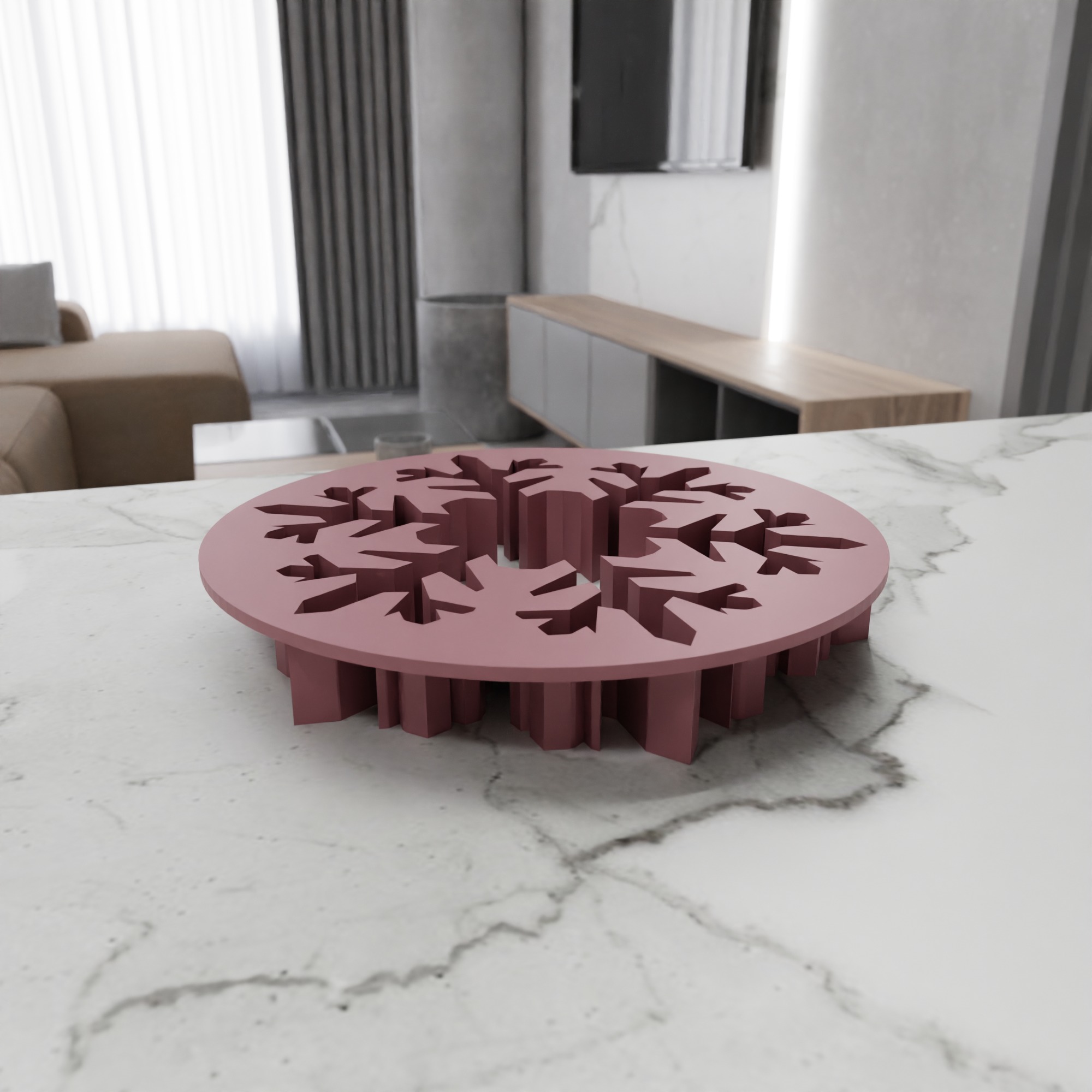 Snowflake Cookies Cutter STL File - 139 3D print model_11