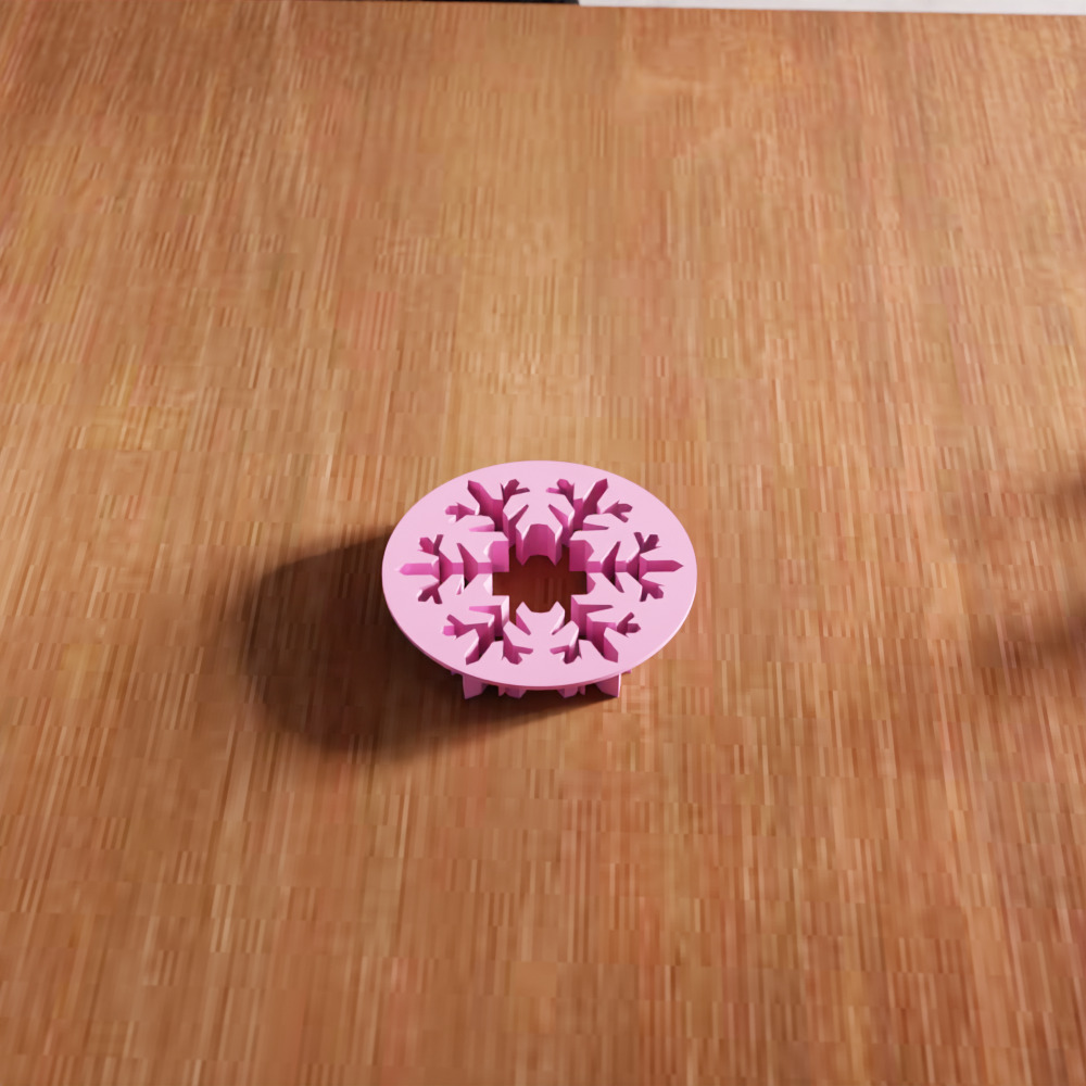 Snowflake Cookies Cutter STL File - 139 3D print model_6