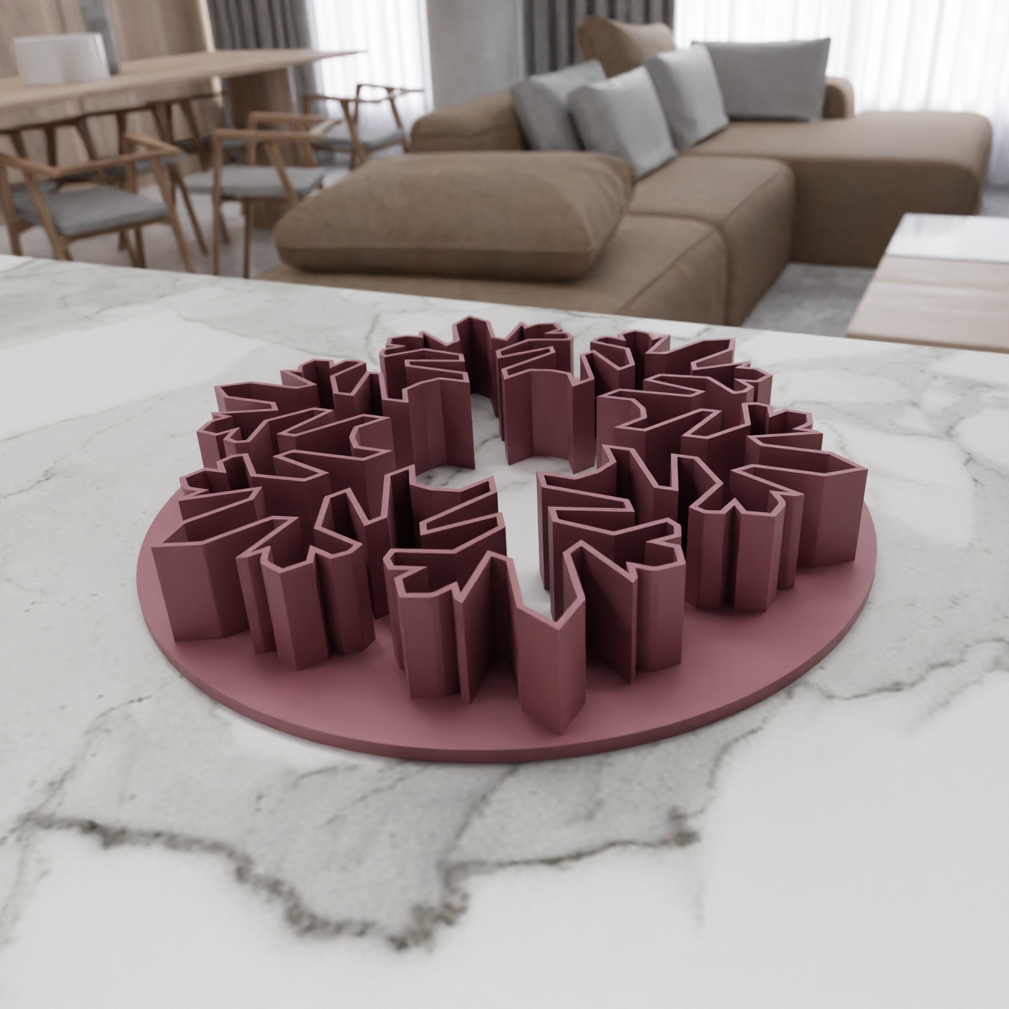 Snowflake Cookies Cutter STL File - 139 3D print model_9