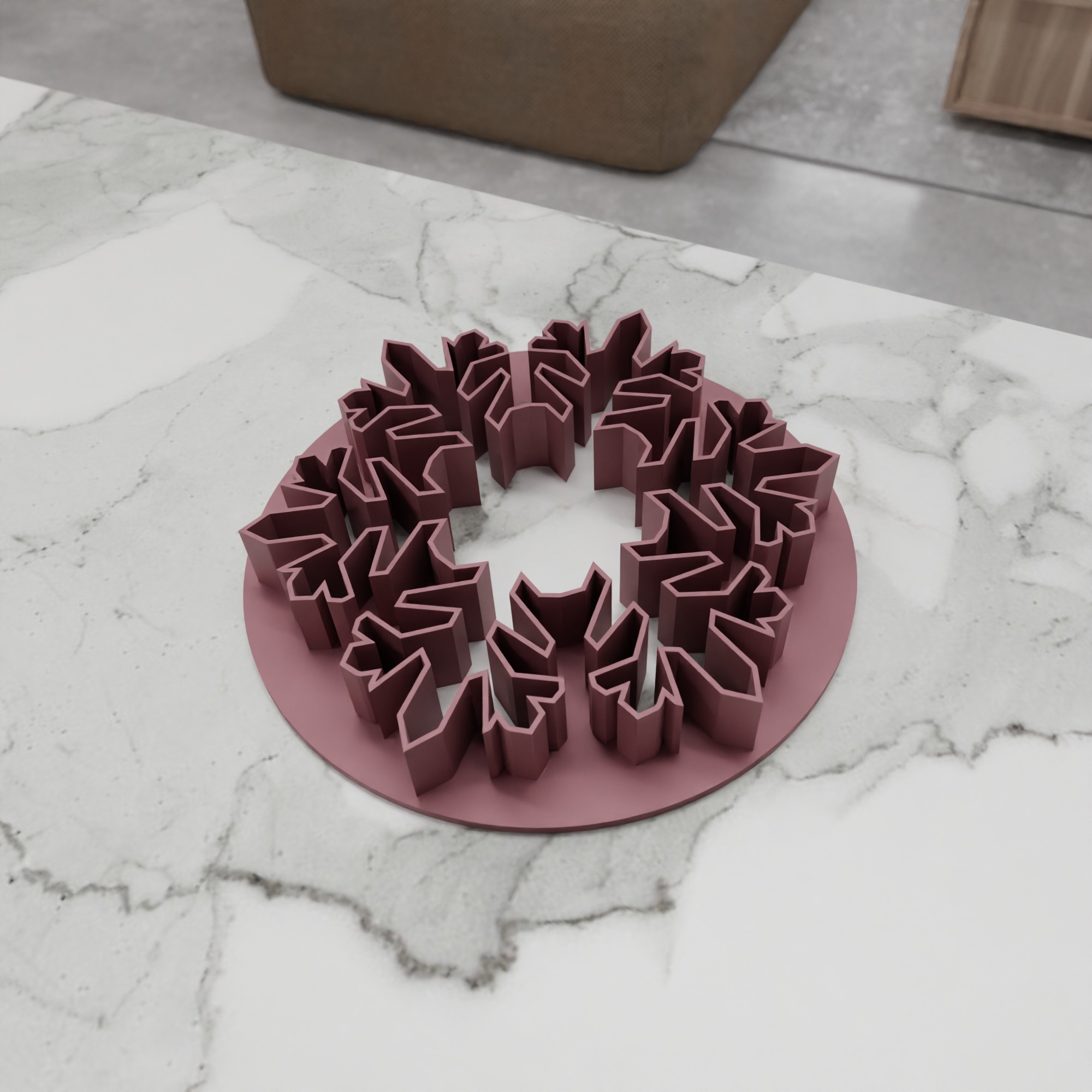 Snowflake Cookies Cutter STL File - 139 3D print model_8