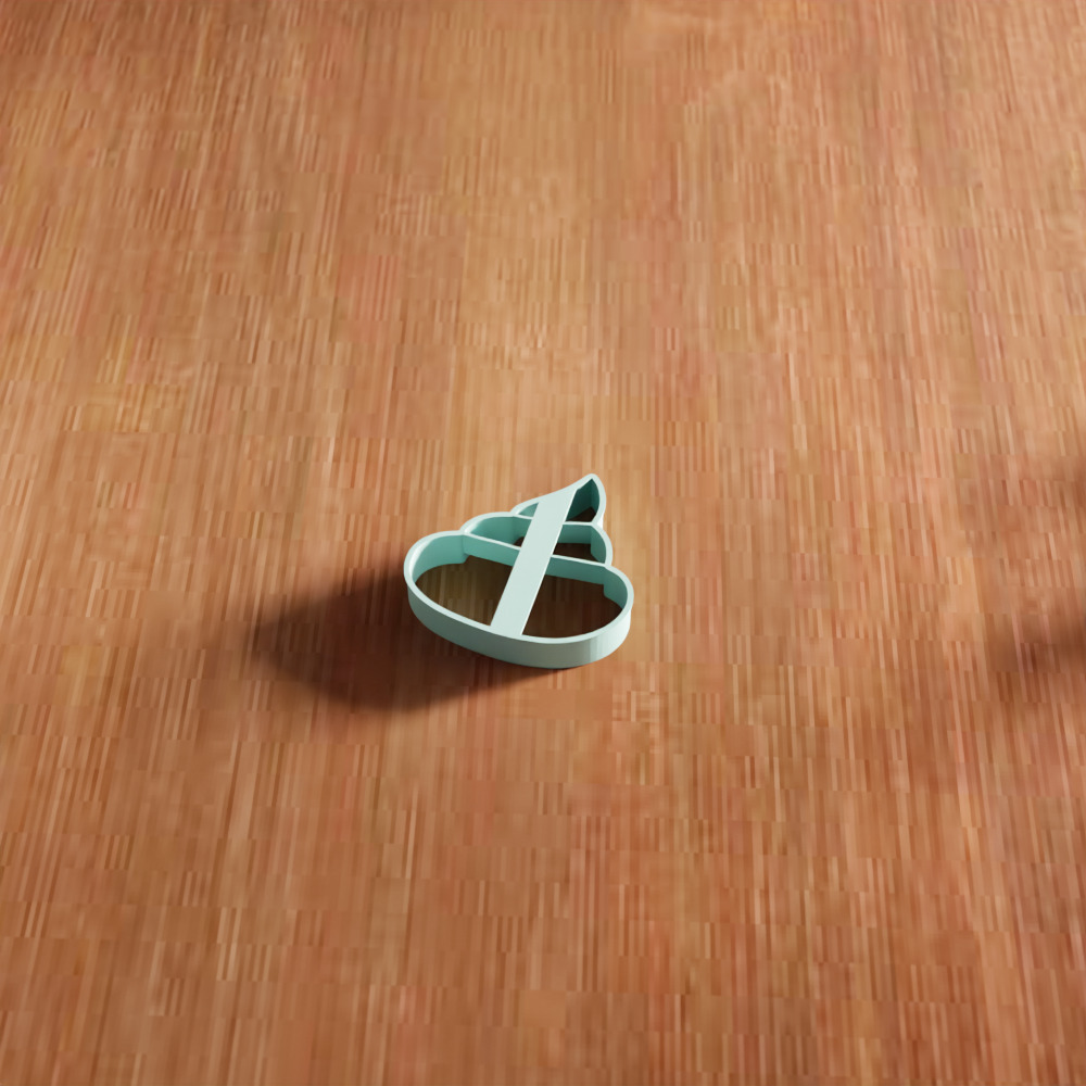 Poop Cookie Cutter STL File - 138 3D print model_6