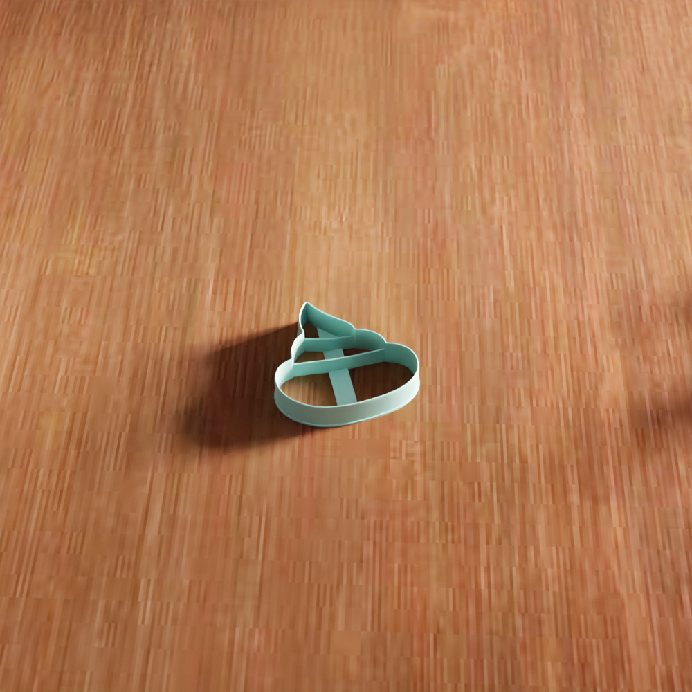 Poop Cookie Cutter STL File - 138 3D print model_5