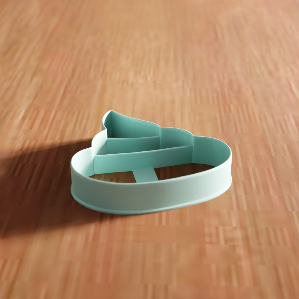 Poop Cookie Cutter STL File - 138 3D print model_4