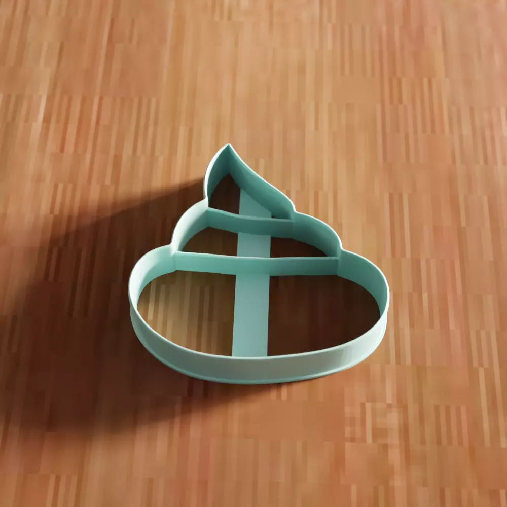 Poop Cookie Cutter STL File - 138 3D print model_0