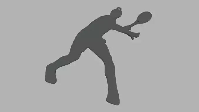 Tennis Key Ring Chain 01