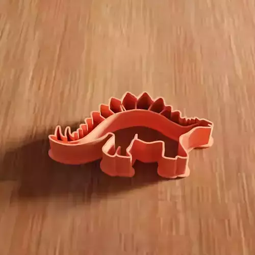 Dinosaur Stegosaurus Cookie Cutter STL File - 136
