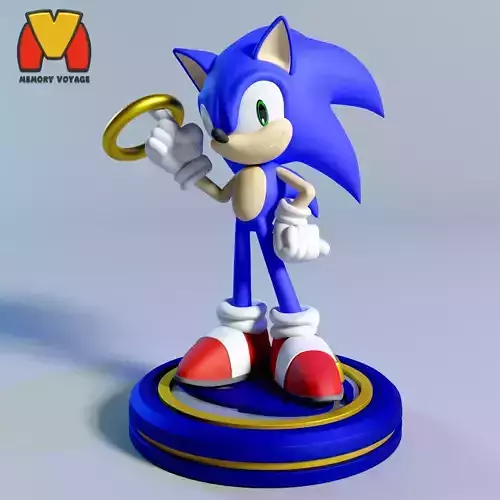 Sonic and The Golden Ring 3D print model