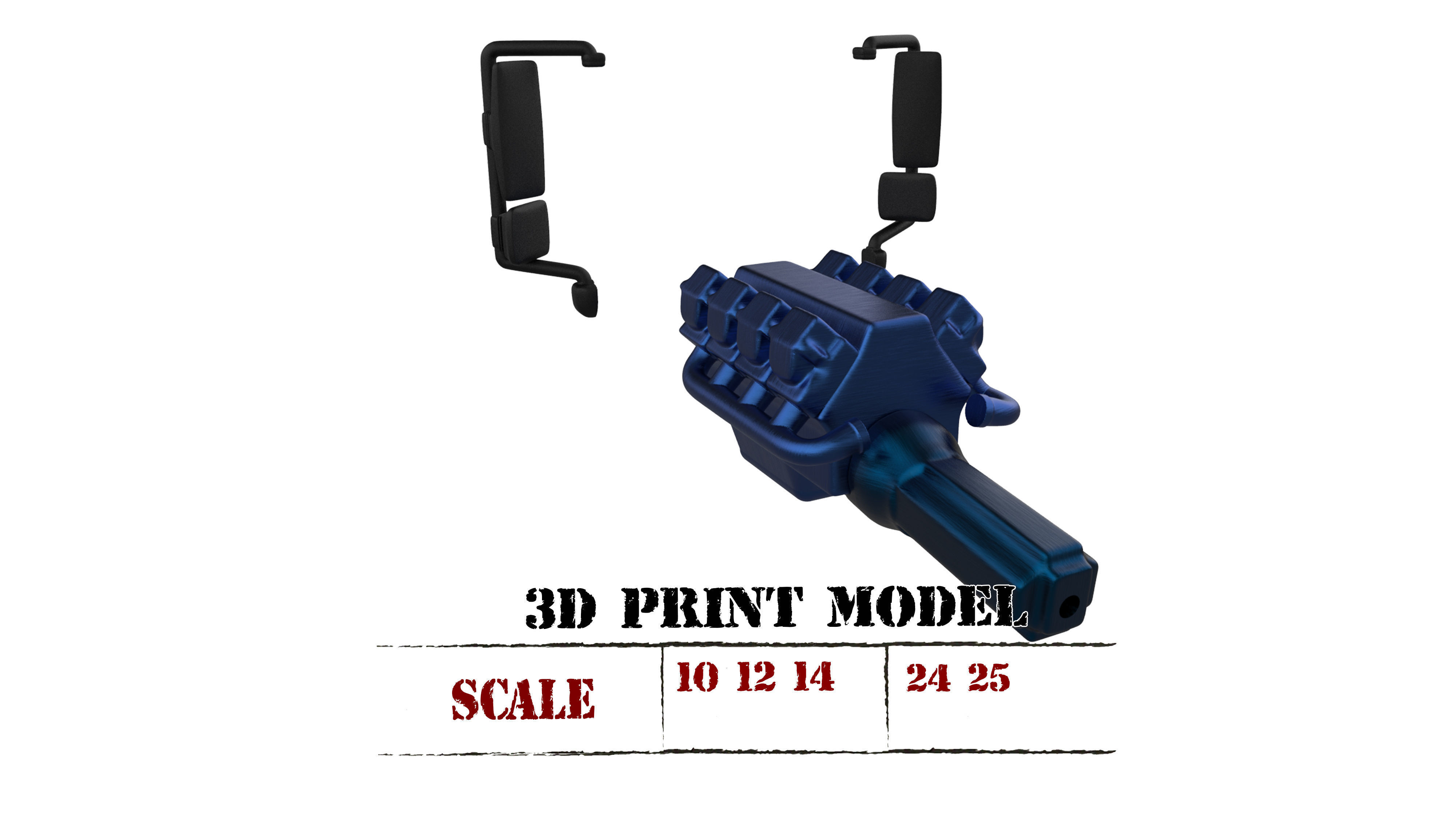 Free download Mirror and Engine SK Series Truck 3DPrintable STL  Free 3D print model_1