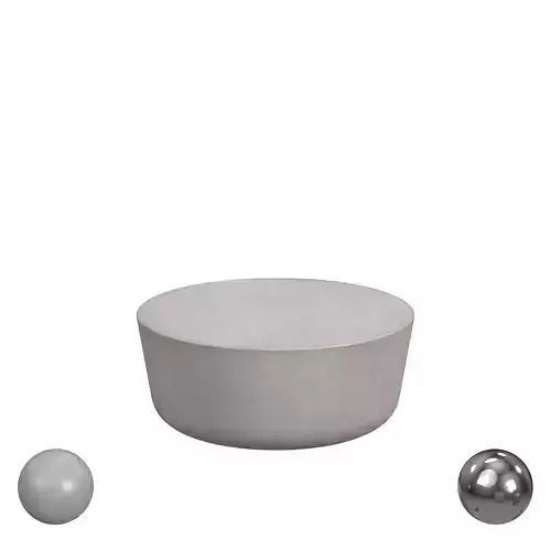 CAP IVORY CEMENT COFFEE TABLE Low-poly 3D model