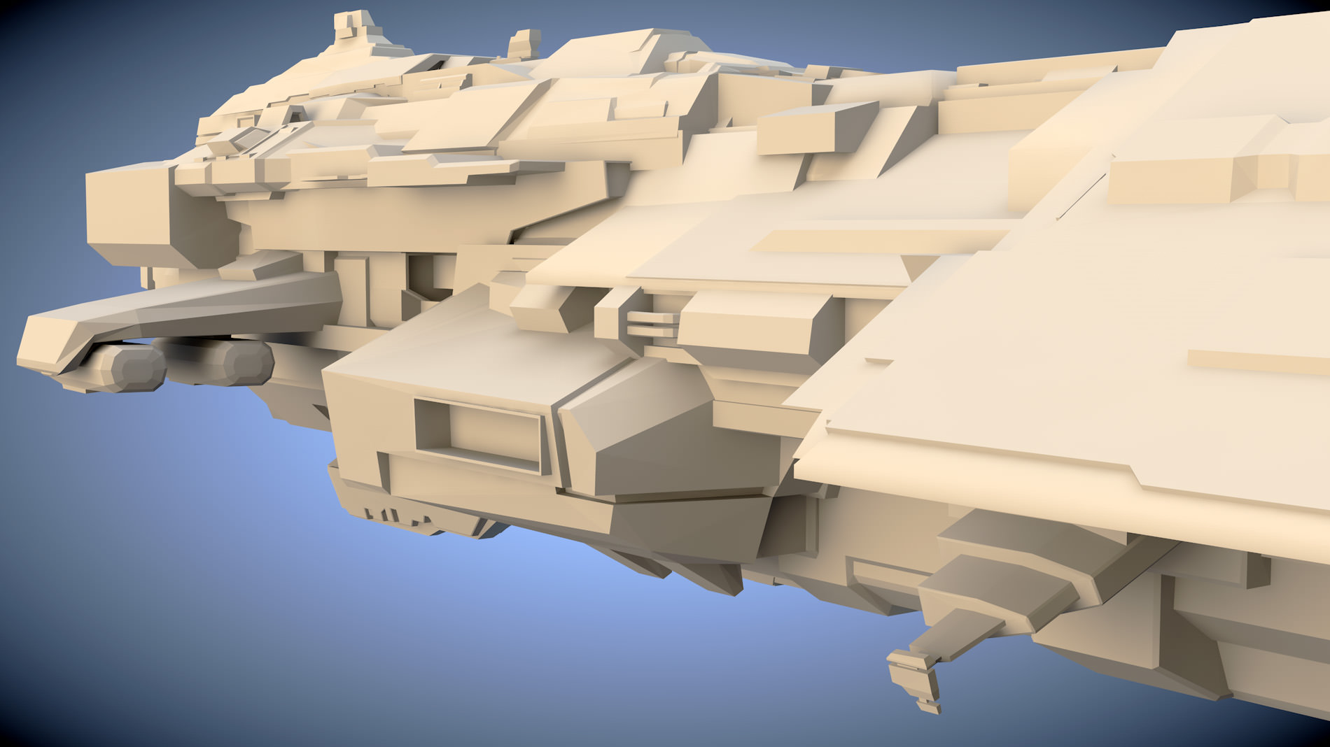 Explorer Spaceship free 3D Model OBJ FBX C4D