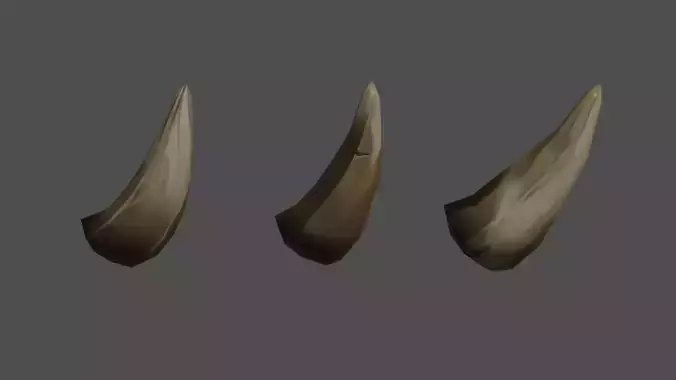 Fangs Low-poly 3D model