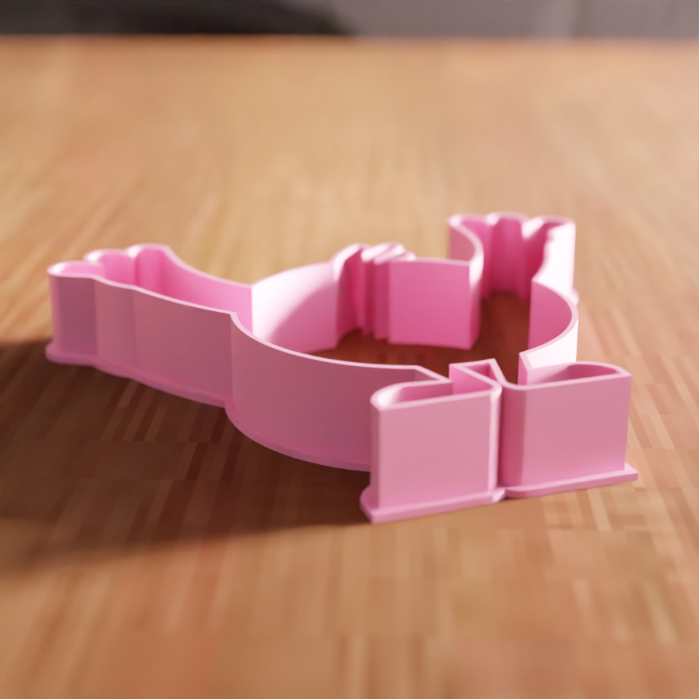 Cute Cookie Cutter STL File - 132 3D print model_5