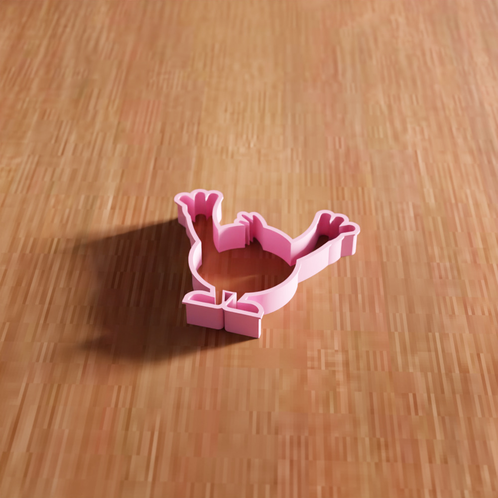 Cute Cookie Cutter STL File - 132 3D print model_7