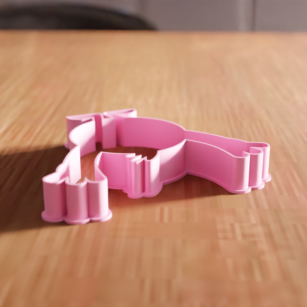 Cute Cookie Cutter STL File - 132 3D print model_6