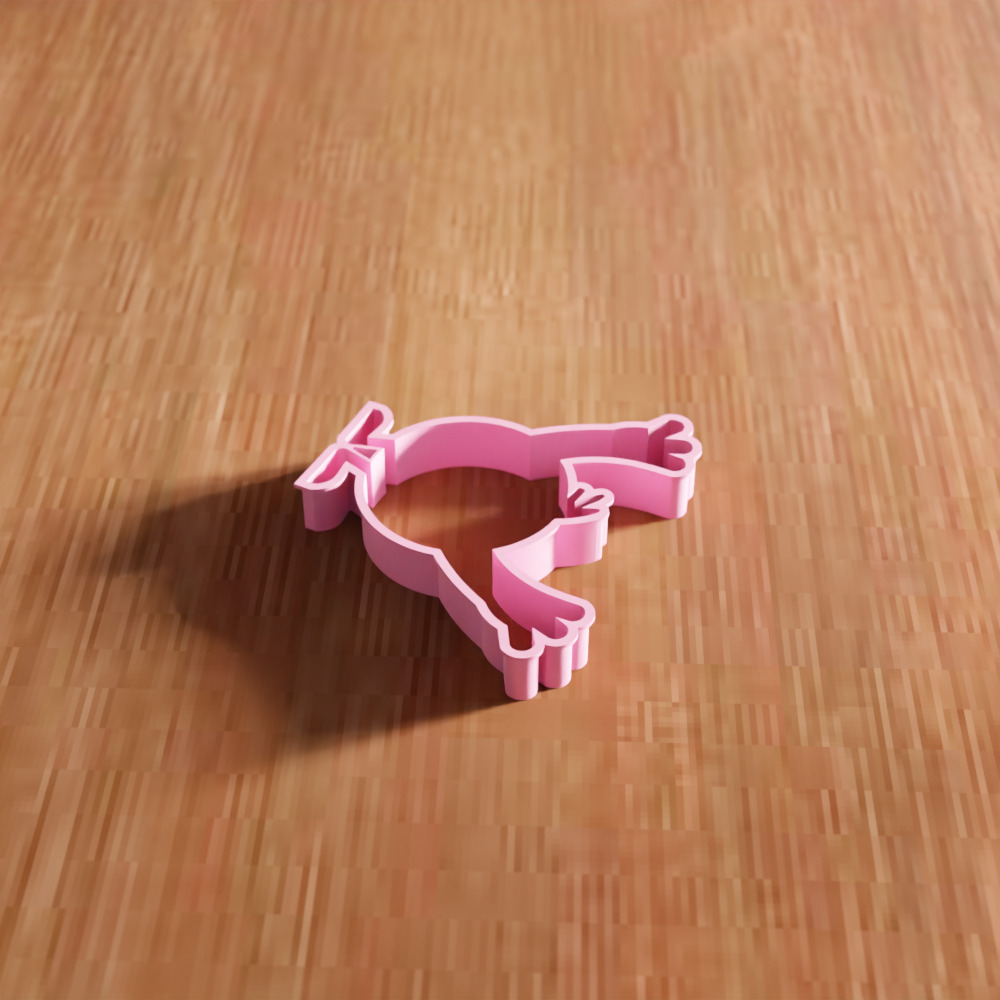Cute Cookie Cutter STL File - 132 3D print model_3