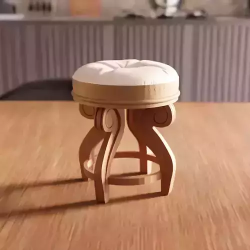 Footstool STL File - 131