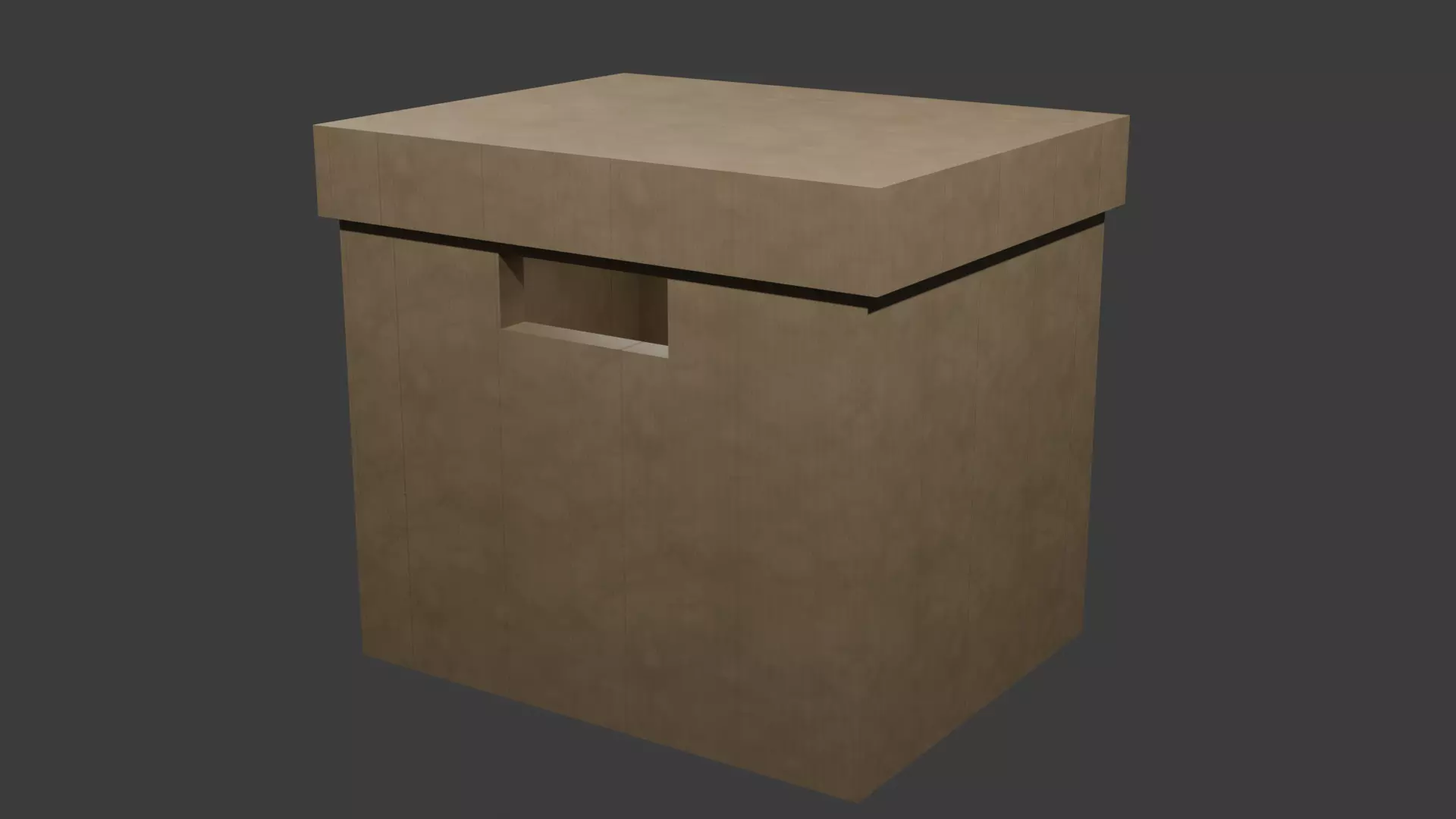 Realistic 3D Cardboard Box Texture_0