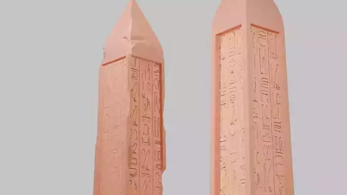 Obelisk Low-poly 3D model