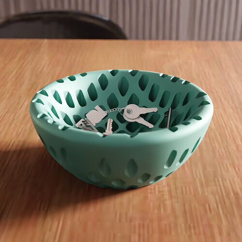 Key Tray STL File - 129 3D print model