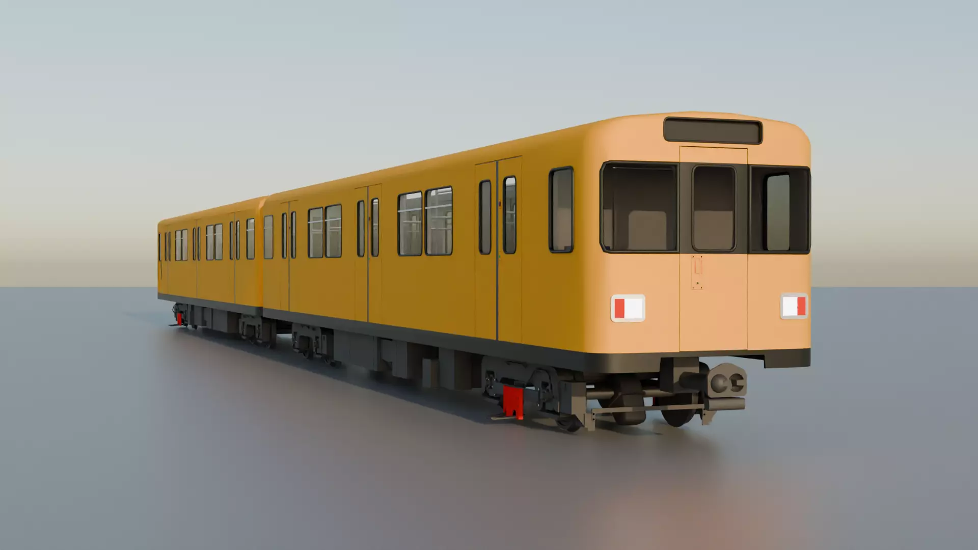 BVG F92 U-Bahn Low-poly 3D model