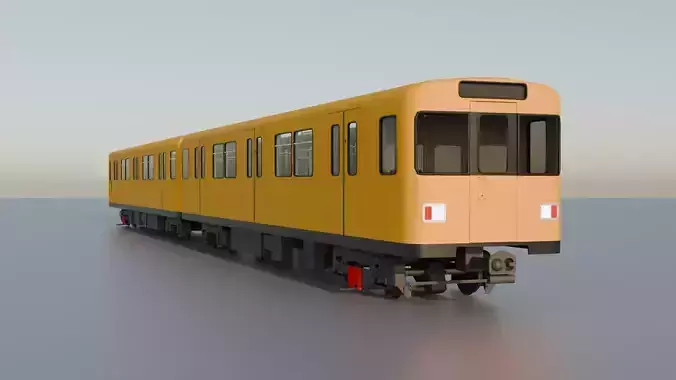 BVG F92 U-Bahn Low-poly 3D model