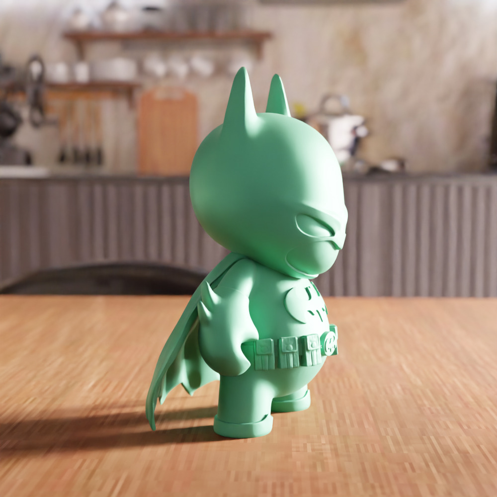 Batman Action Figure STL File - 128 3D print model_5