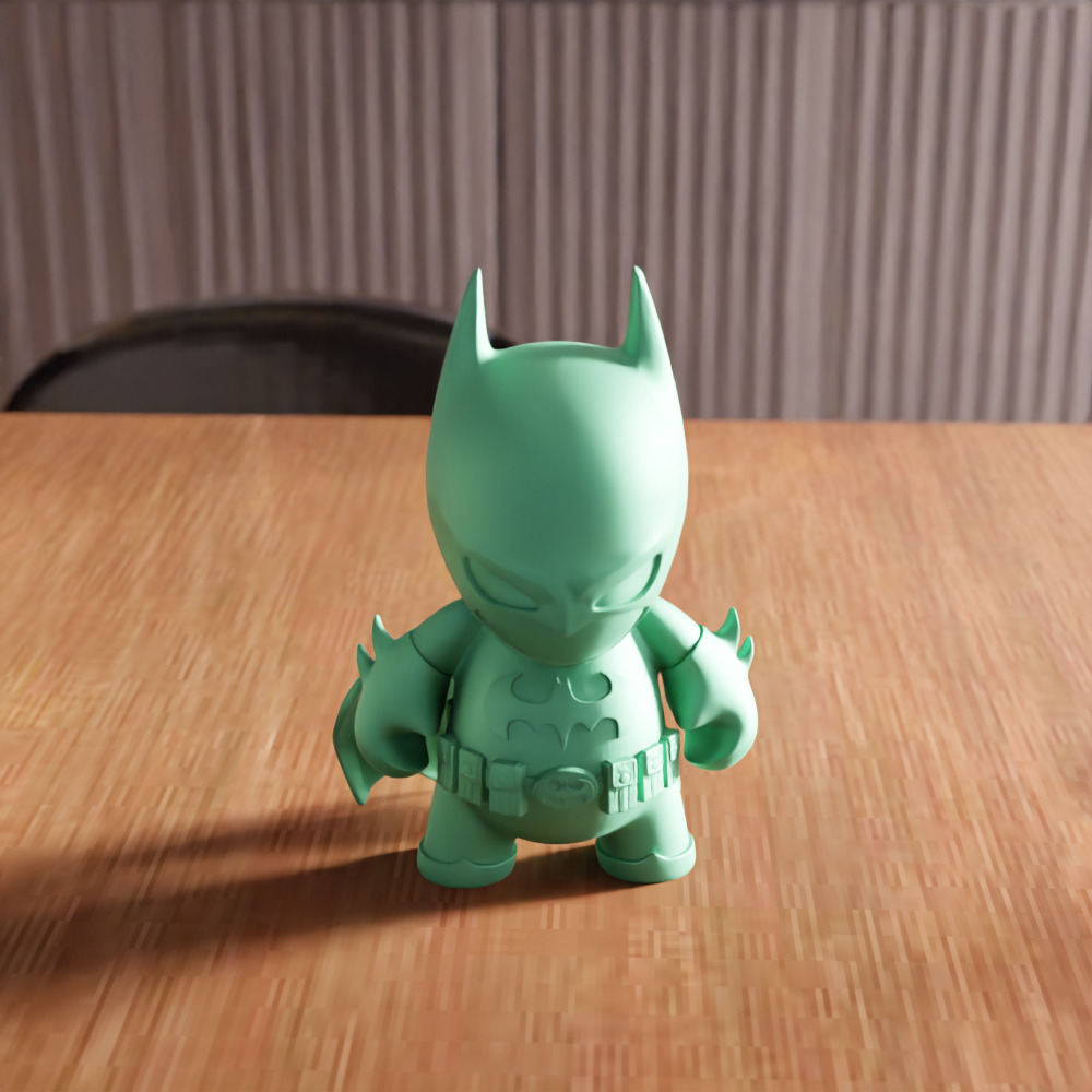 Batman Action Figure STL File - 128 3D print model_1