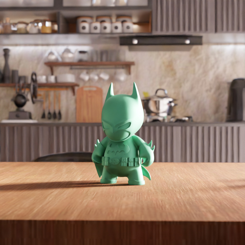 Batman Action Figure STL File - 128 3D print model_2