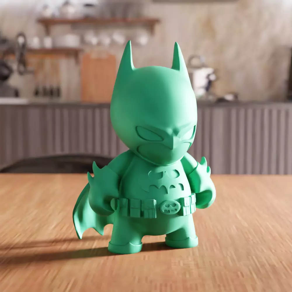 Batman Action Figure STL File - 128 3D print model_0