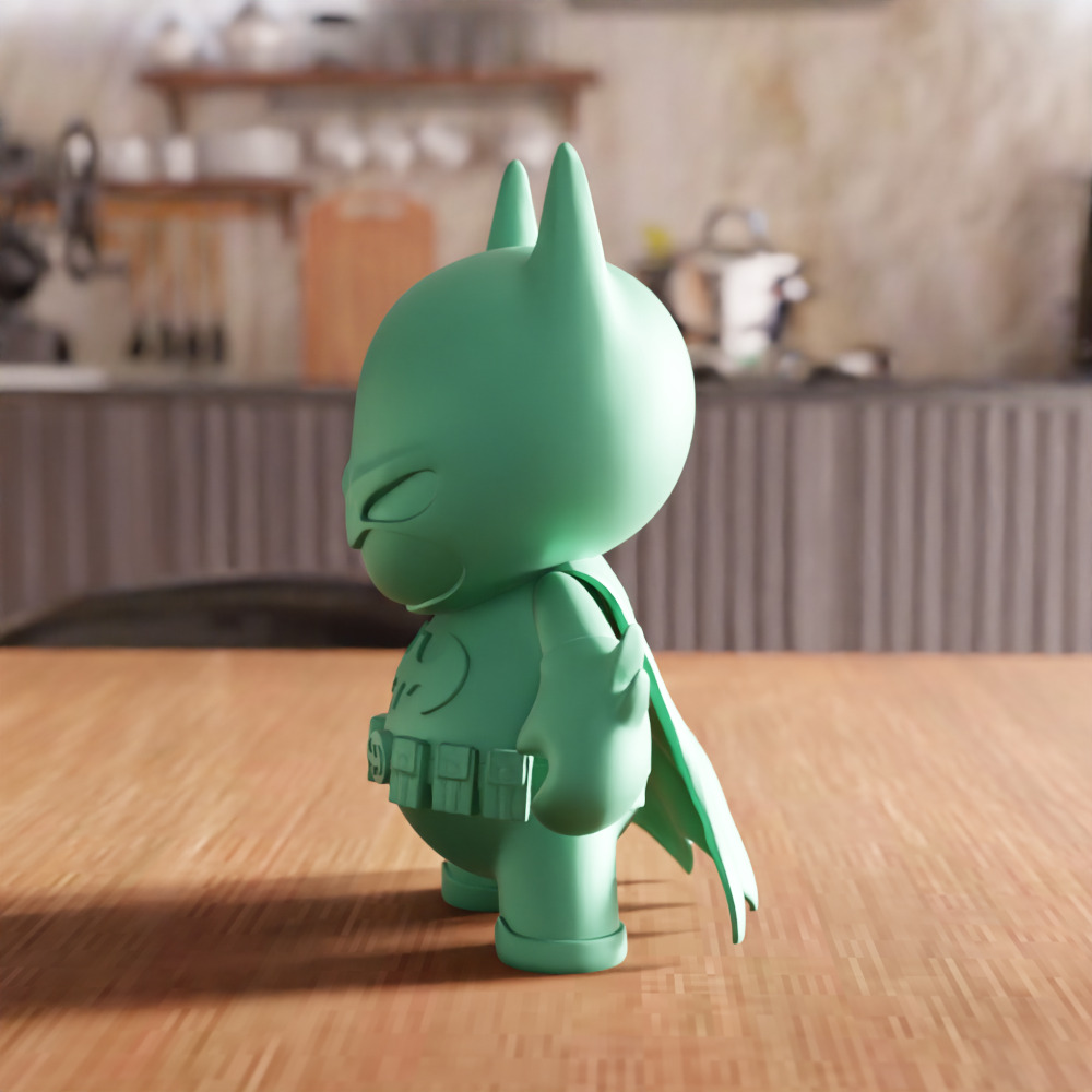 Batman Action Figure STL File - 128 3D print model_4