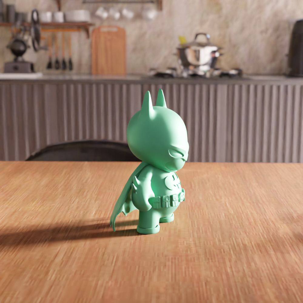 Batman Action Figure STL File - 128 3D print model_7