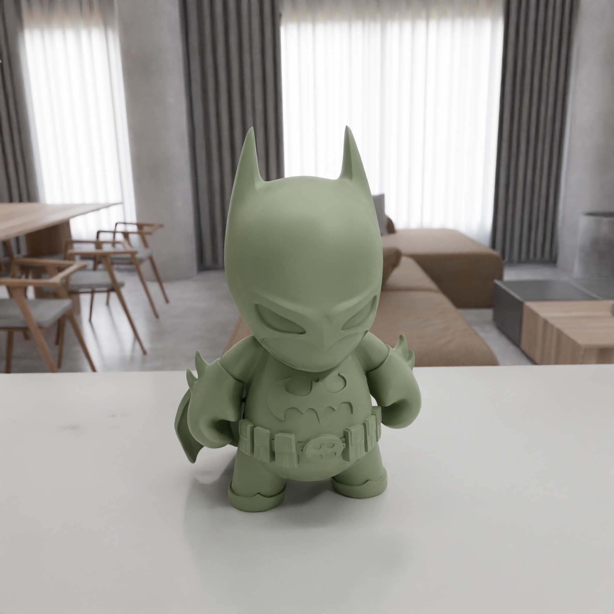 Batman Action Figure STL File - 128 3D print model_8
