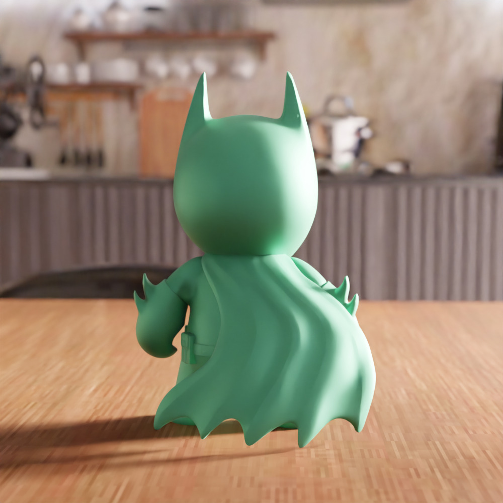 Batman Action Figure STL File - 128 3D print model_3