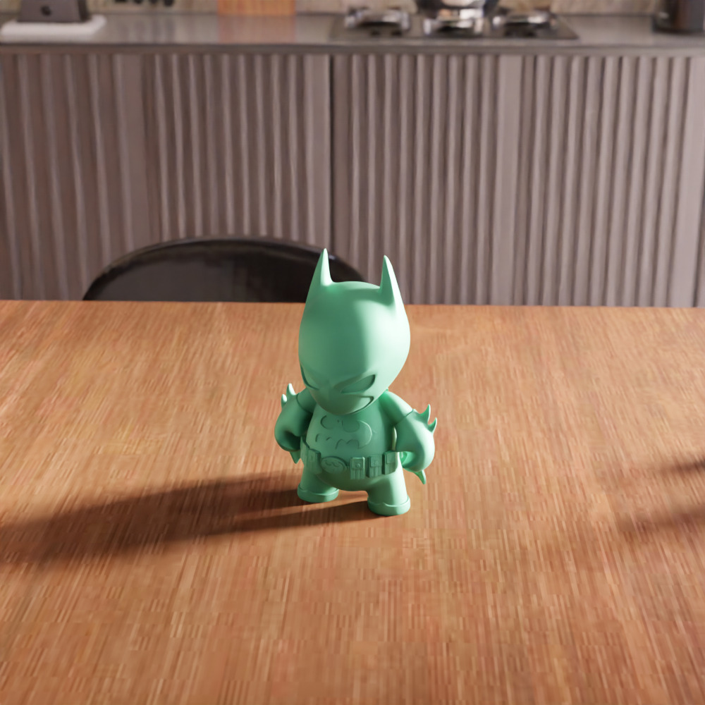 Batman Action Figure STL File - 128 3D print model_6